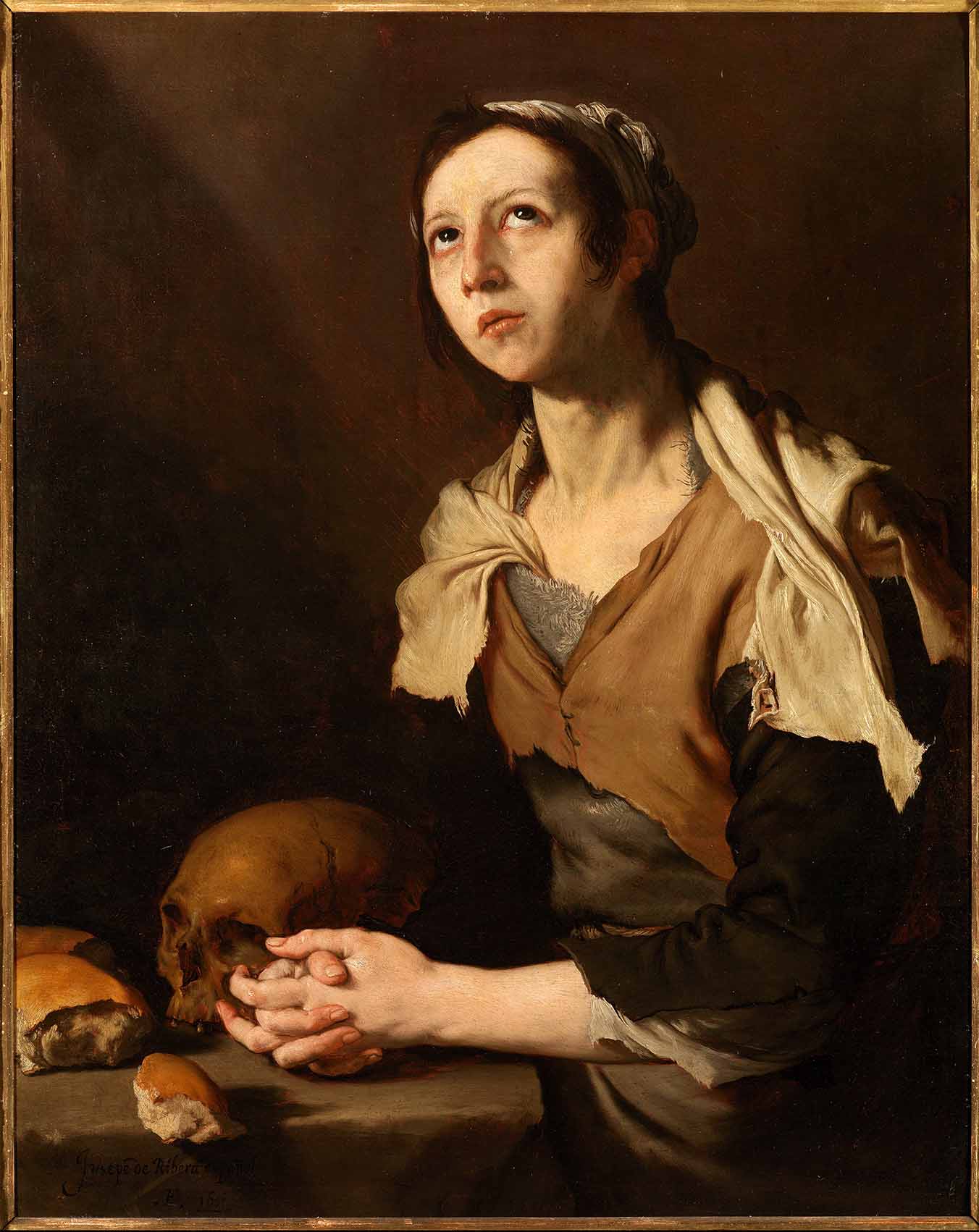 Saint Mary of Egypt by Jusepe de Ribera, year 1651
